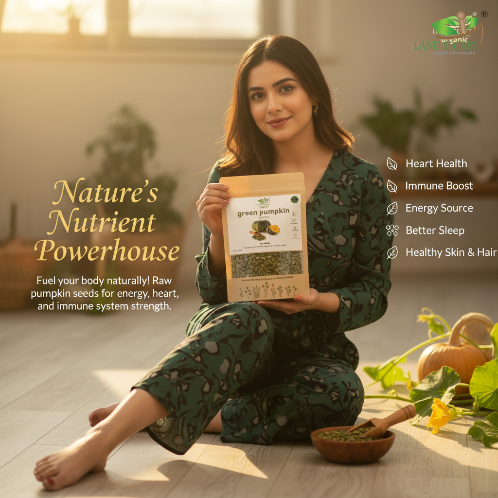 Premium Green Pumpkin Seeds – Raw, Natural Superfood Rich in Protein, Fiber, Zinc, Magnesium, Antioxidants & Essential Nutrients for Energy, Immunity & Heart Health