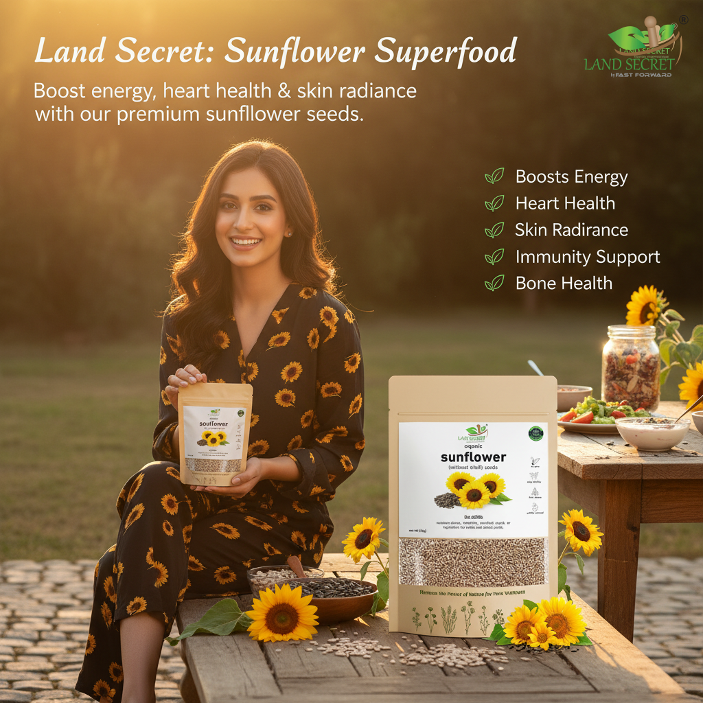 Premium Sunflower Seeds (Without Shell) – Ready-to-Eat Superfood Rich in Protein, Fiber, Healthy Fats, Antioxidants, Vitamins & Minerals