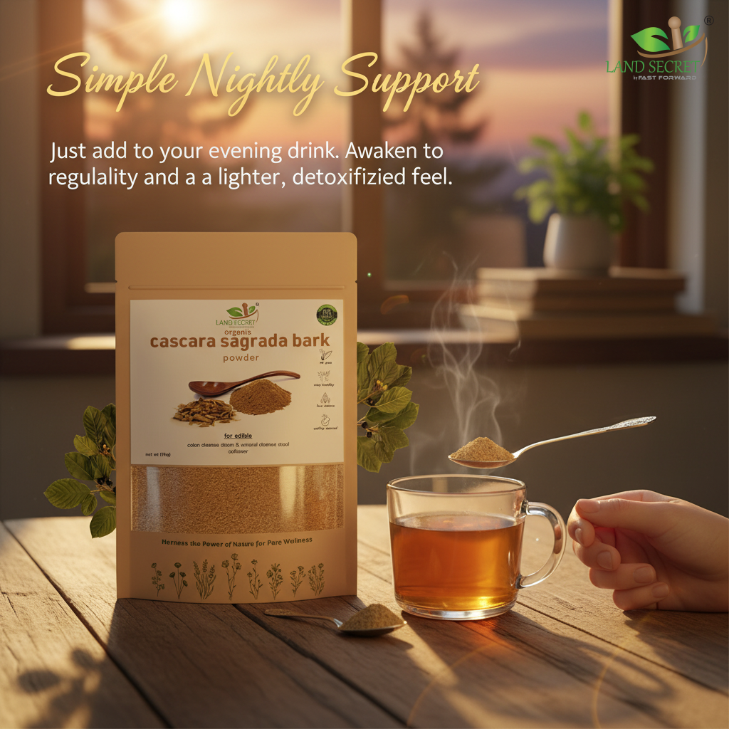 Cascara Sagrada Extract Powder – 100% Natural Herbal Laxative | Supports Digestive Health & Regularity