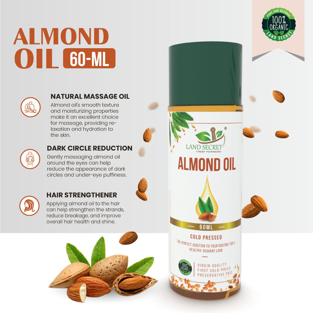 Sweet Almond Oil - Nourishing Organic Oil for Skin & Hair