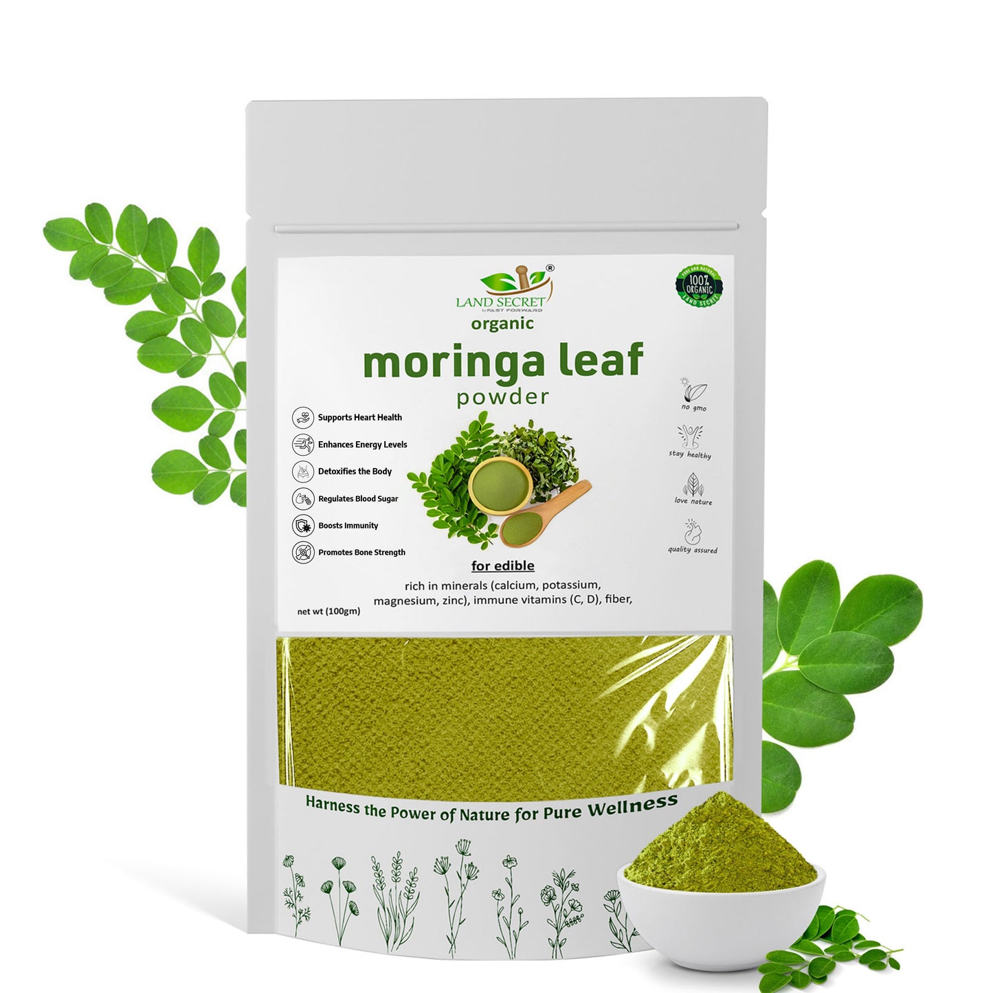 Land-Secret-moringa-leaf-powder