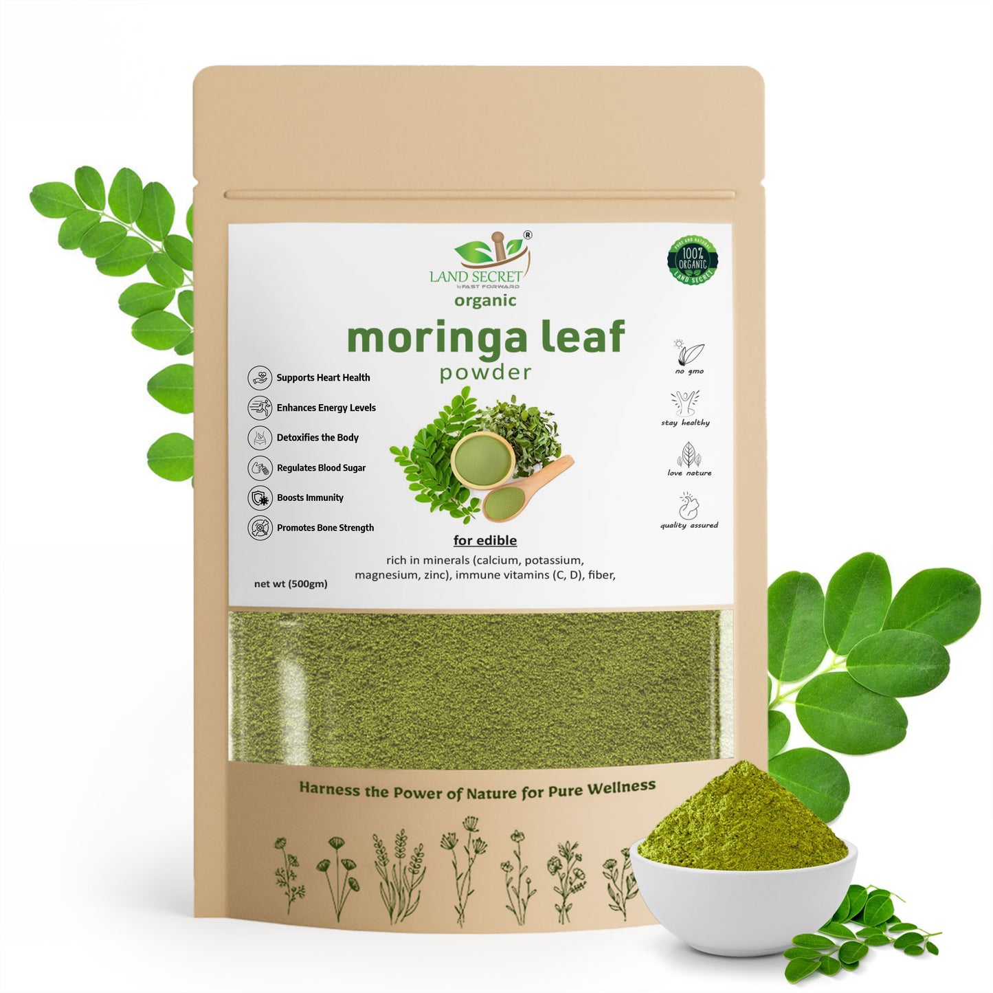 Land-Secret-moringa-leaf-powder