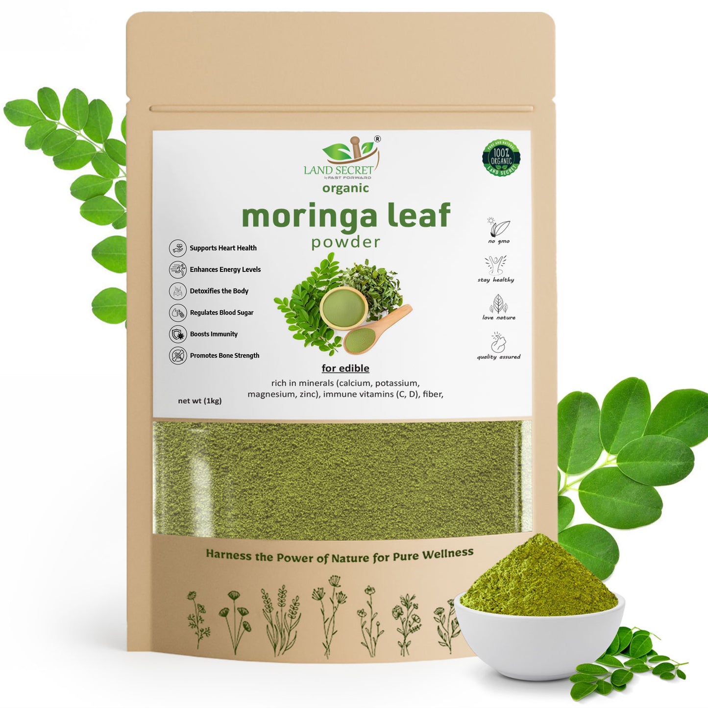Land-Secret-moringa-leaf-powder
