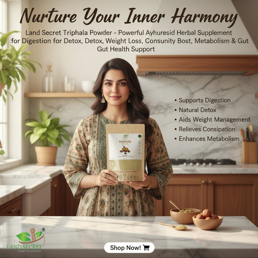 Triphala Powder – 100% Natural Ayurvedic Herbal Blend | Traditional Wellness Tonic for Daily Cleansing, Balance & Vitality