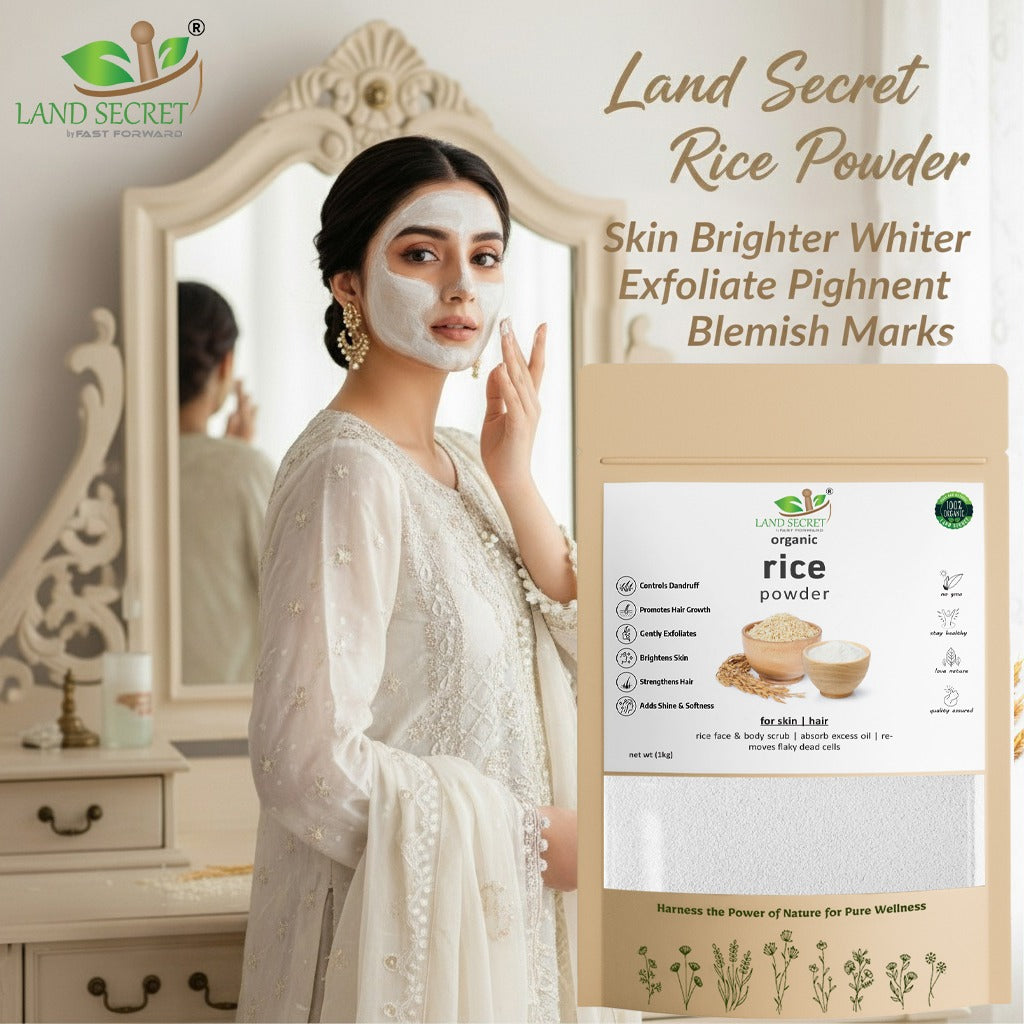 Rice Powder β 100% Natural & Pure | Gentle Exfoliation, Smooth Texture & Radiant Skin Support | Ideal for Face Masks & DIY Beauty Care