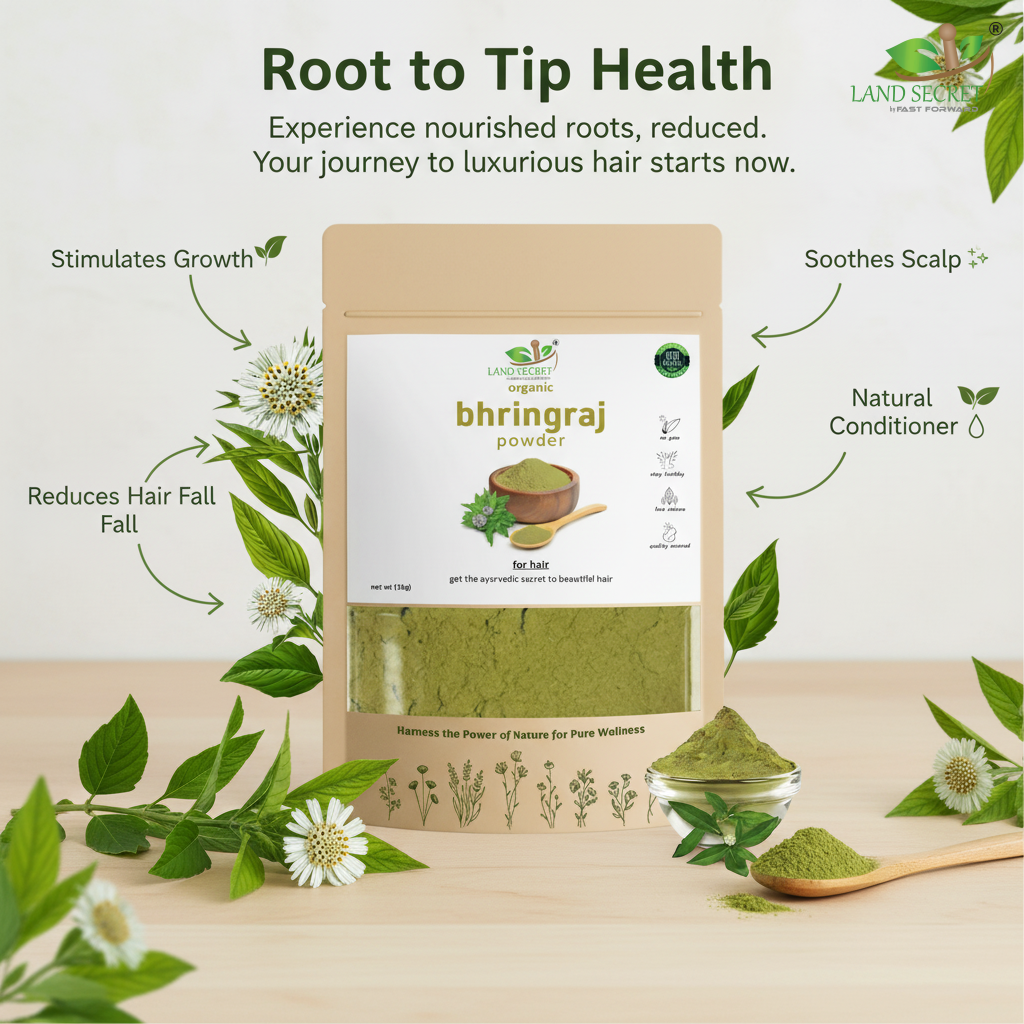 Bhringraj Powder for Hair Care Natural Solution for Strong and Healthy Hair