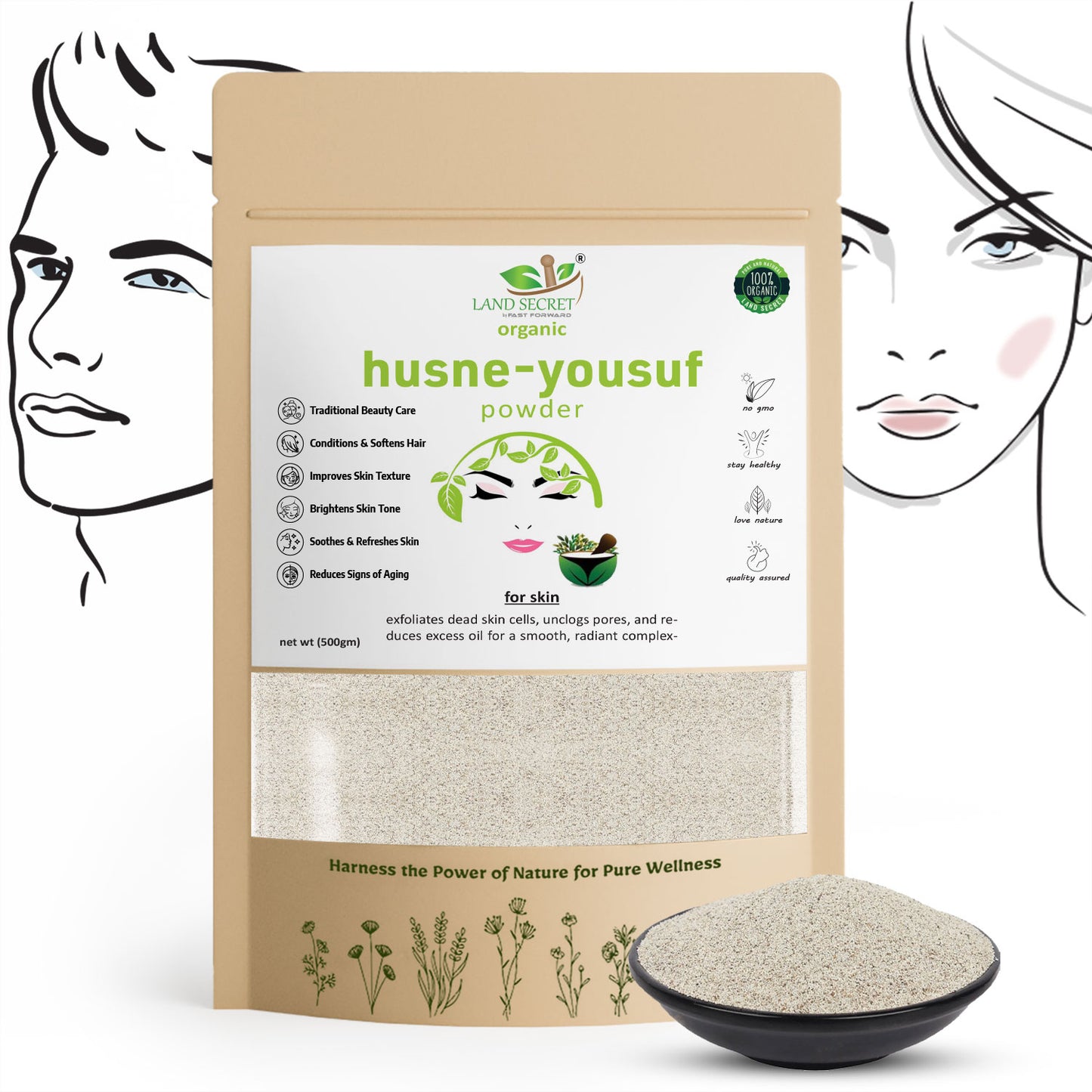 Land-Secret-husn-e-yousuf-powder-skin-care