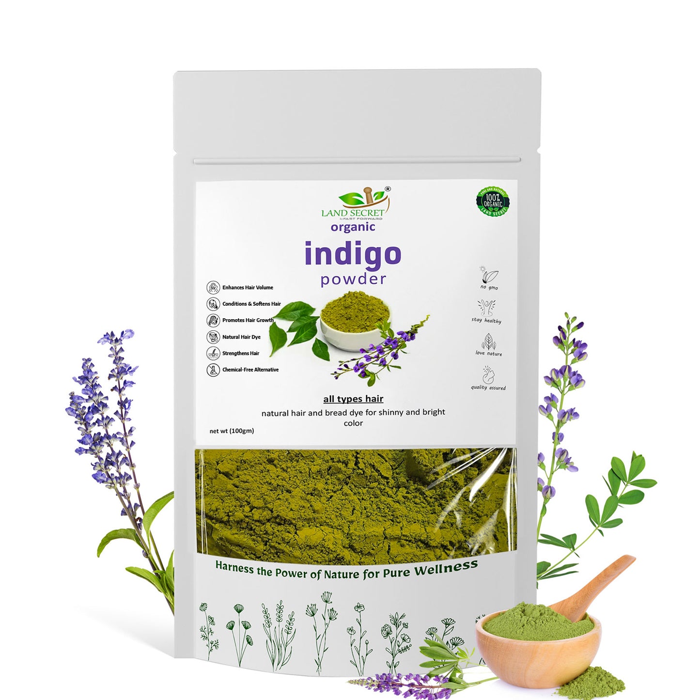 Land-Secret-pure-indigo-powder-natural-hair-dye