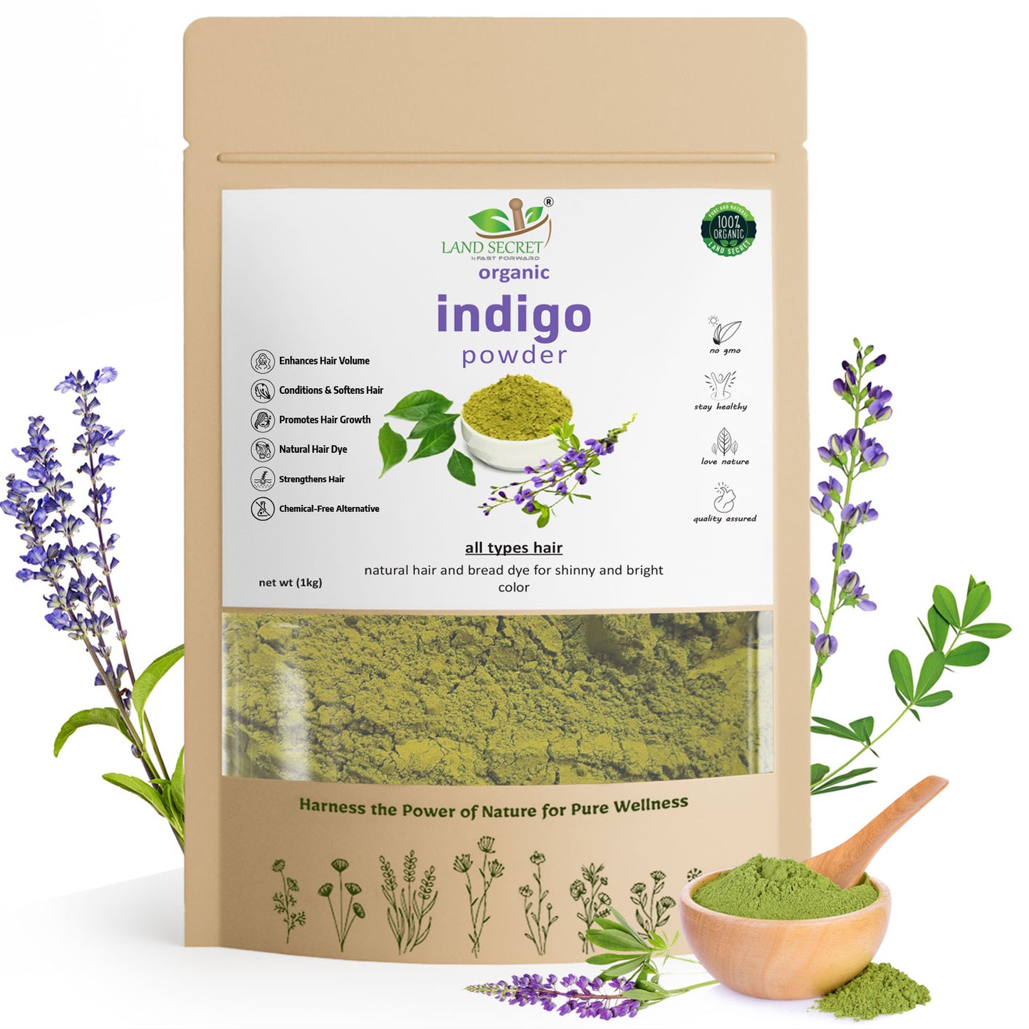 Land-Secret-pure-indigo-powder-natural-hair-dye