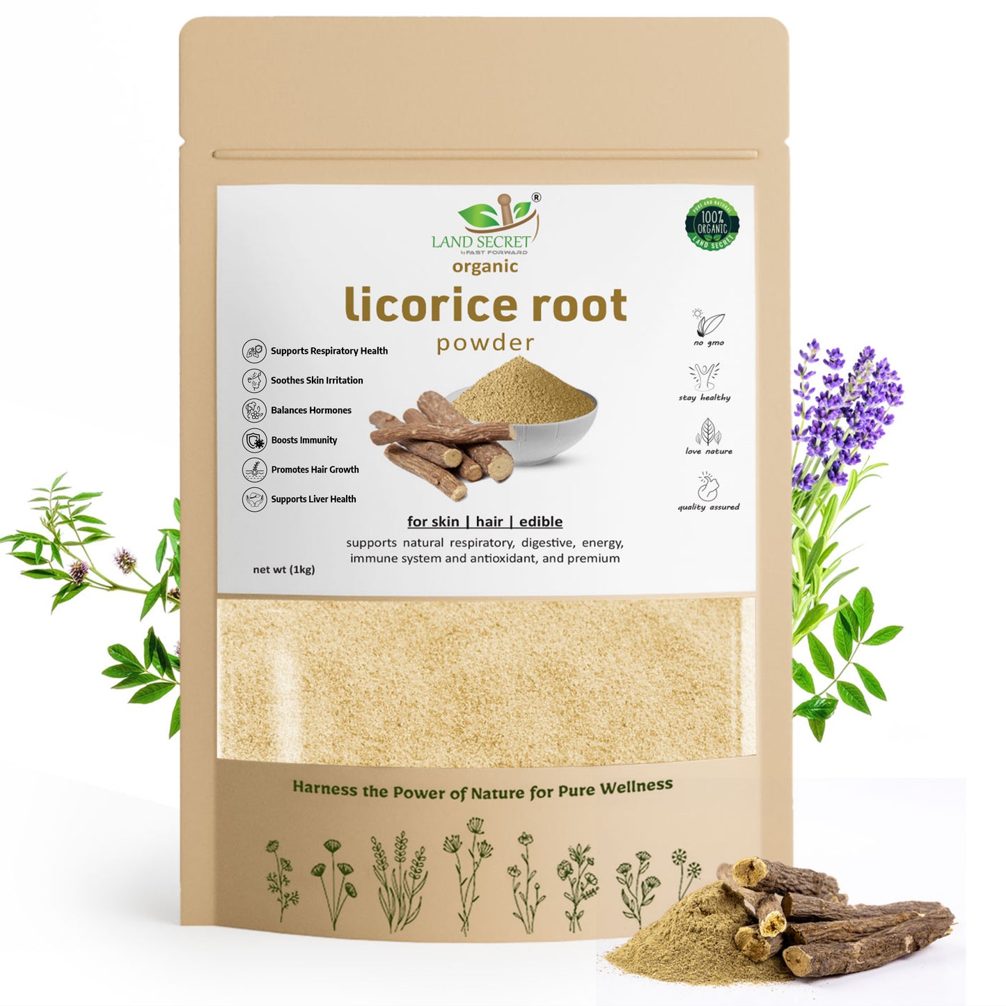 Land-Secret-mulethi-fine-powder-licorice-powder