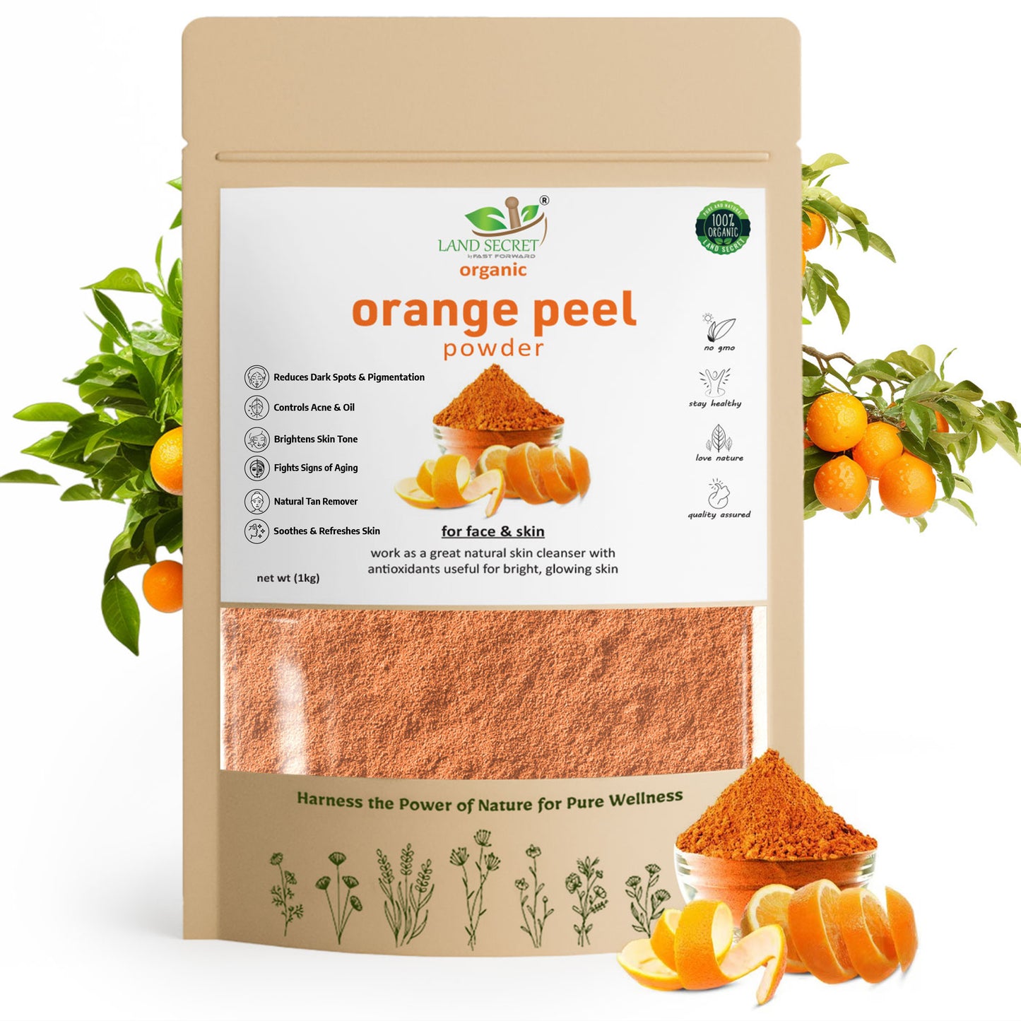 Land-Secret-orange-peel-herbs-powder