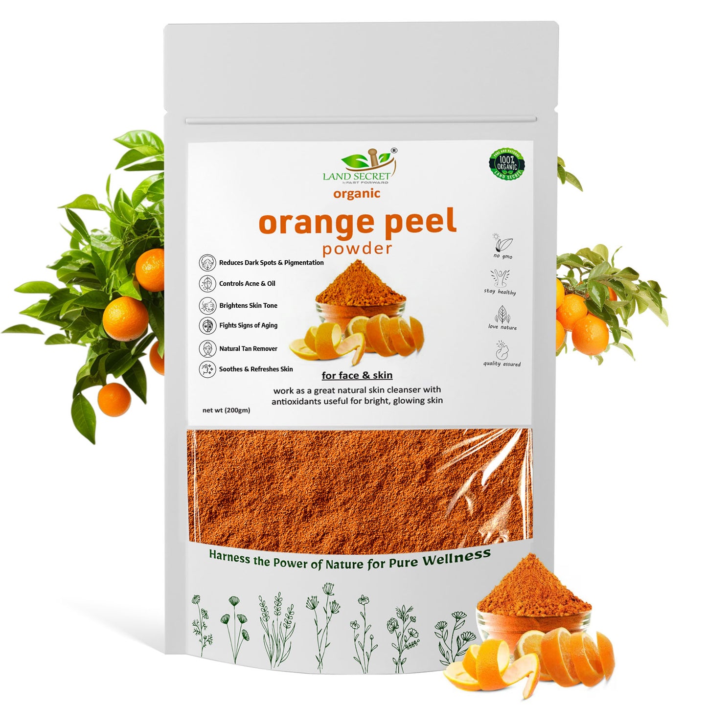 Land-Secret-orange-peel-herbs-powder