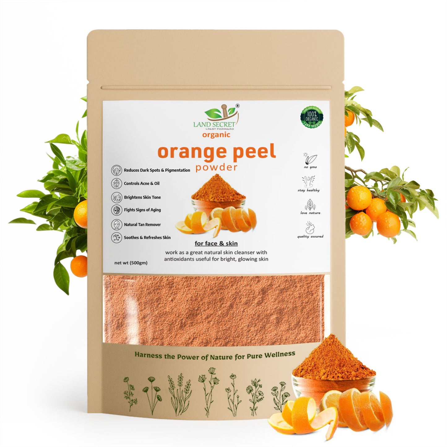 Land-Secret-orange-peel-herbs-powder