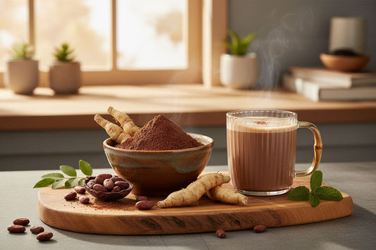 Energy Boost Cocoa Blend: Natural Herbal Drink for Energy, Focus & Stamina | Land Secret