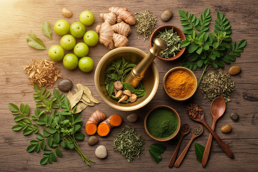 Herbal Immune Booster Blend: 100% Natural Ayurvedic Immunity Support | Strengthen Defense, Energy & Respiratory Health - Land Secret