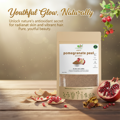 Pomegranate Peel Rich in anti-oxidants and Vitamin C | Skin and Hair Mask  Powder | Promotes Youthful Skin