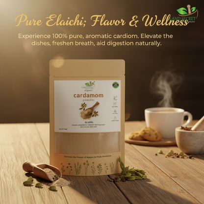 Cardamom Powder – 100% Pure Elaichi | Aromatic Spice for Flavorful Cooking, Fresh Breath & Improved Digestion