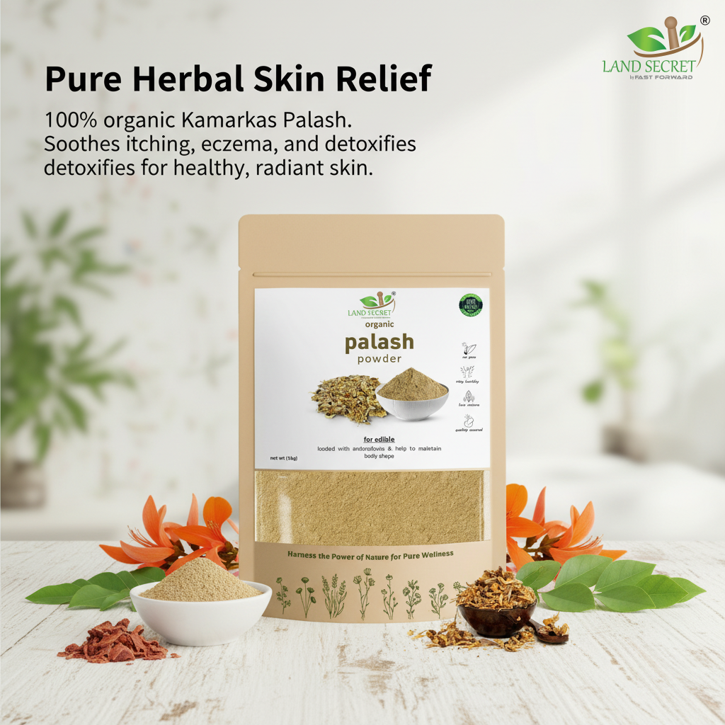 Kamarkas Palash Powder – 100% Organic Herbal Remedy | Natural Solution for Itching, Eczema & Skin Disorders