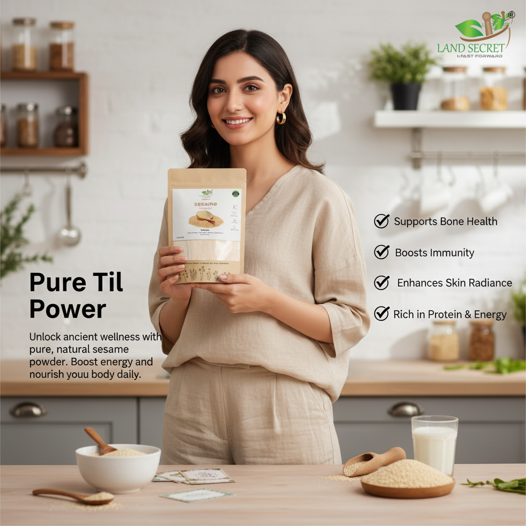 Sesame Powder (Til) – 100% Natural Superfood | Rich in Healthy Fats, Plant Protein & B Vitamins