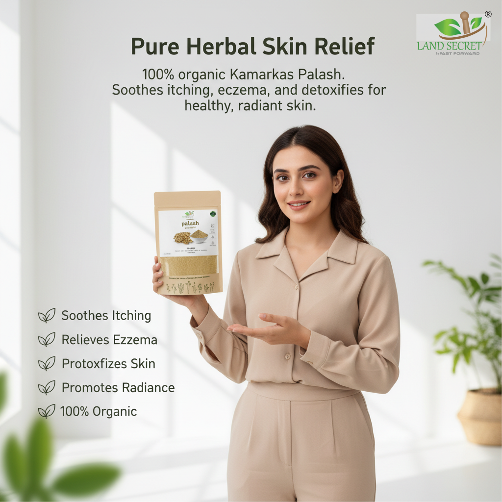 Kamarkas Palash Powder – 100% Organic Herbal Remedy | Natural Solution for Itching, Eczema & Skin Disorders