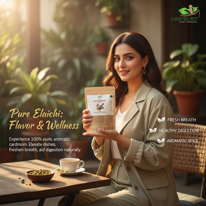 Cardamom Powder – 100% Pure Elaichi | Aromatic Spice for Flavorful Cooking, Fresh Breath & Improved Digestion