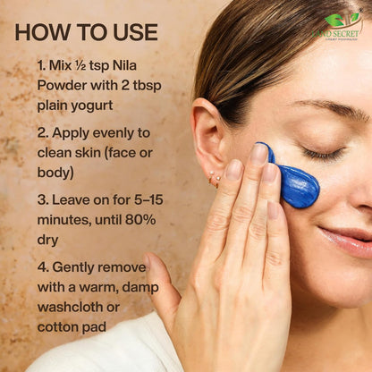 Land Secret Pure Moroccan Beauty Essentials– Natural Skin Brightening & Detoxifying Mask for Face & Body