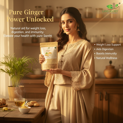 Ginger Powder – 100% Natural & Pure | Perfect for Cooking, Herbal Tea, Detox Drinks, Smoothies & Everyday Wellness