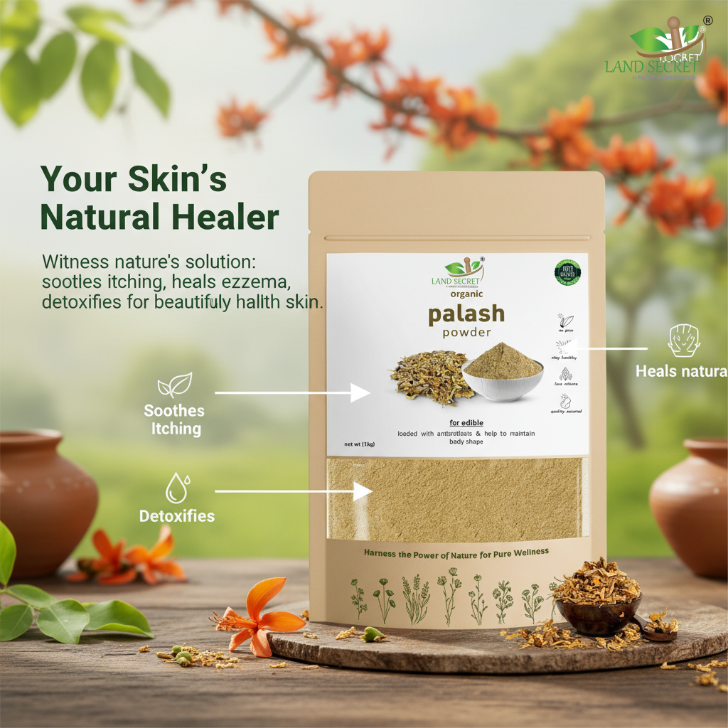 Kamarkas Palash Powder – 100% Organic Herbal Remedy | Natural Solution for Itching, Eczema & Skin Disorders