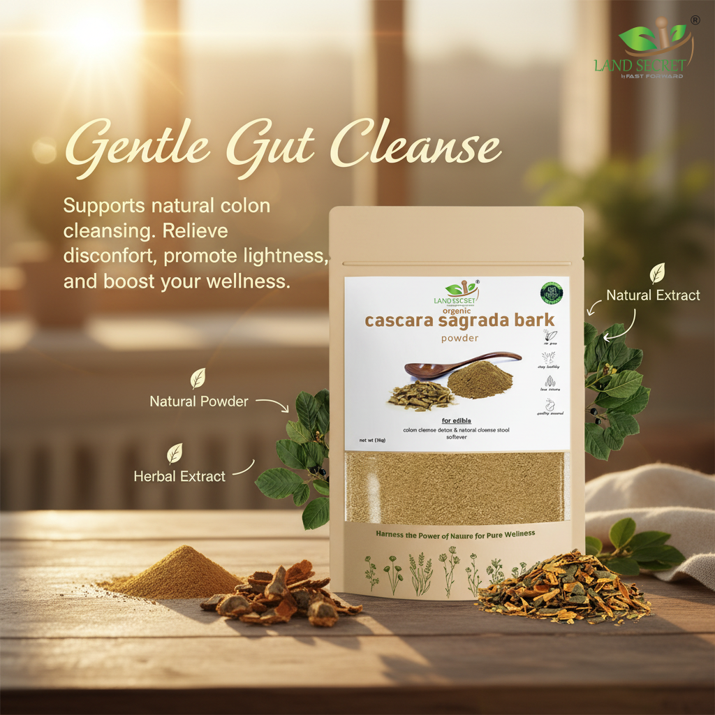 Cascara Sagrada Extract Powder – 100% Natural Herbal Laxative | Supports Digestive Health & Regularity