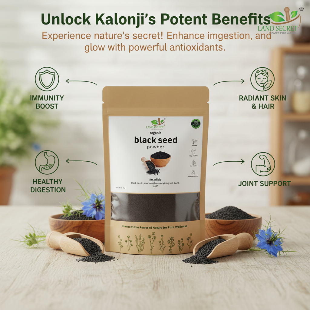 Black Seeds Powder/Kalonji Powder Super antioxidant for Immune Support, Joints, Digestion, Hair & Skin