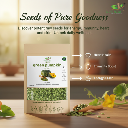 Premium Green Pumpkin Seeds – Raw, Natural Superfood Rich in Protein, Fiber, Zinc, Magnesium, Antioxidants & Essential Nutrients for Energy, Immunity & Heart Health