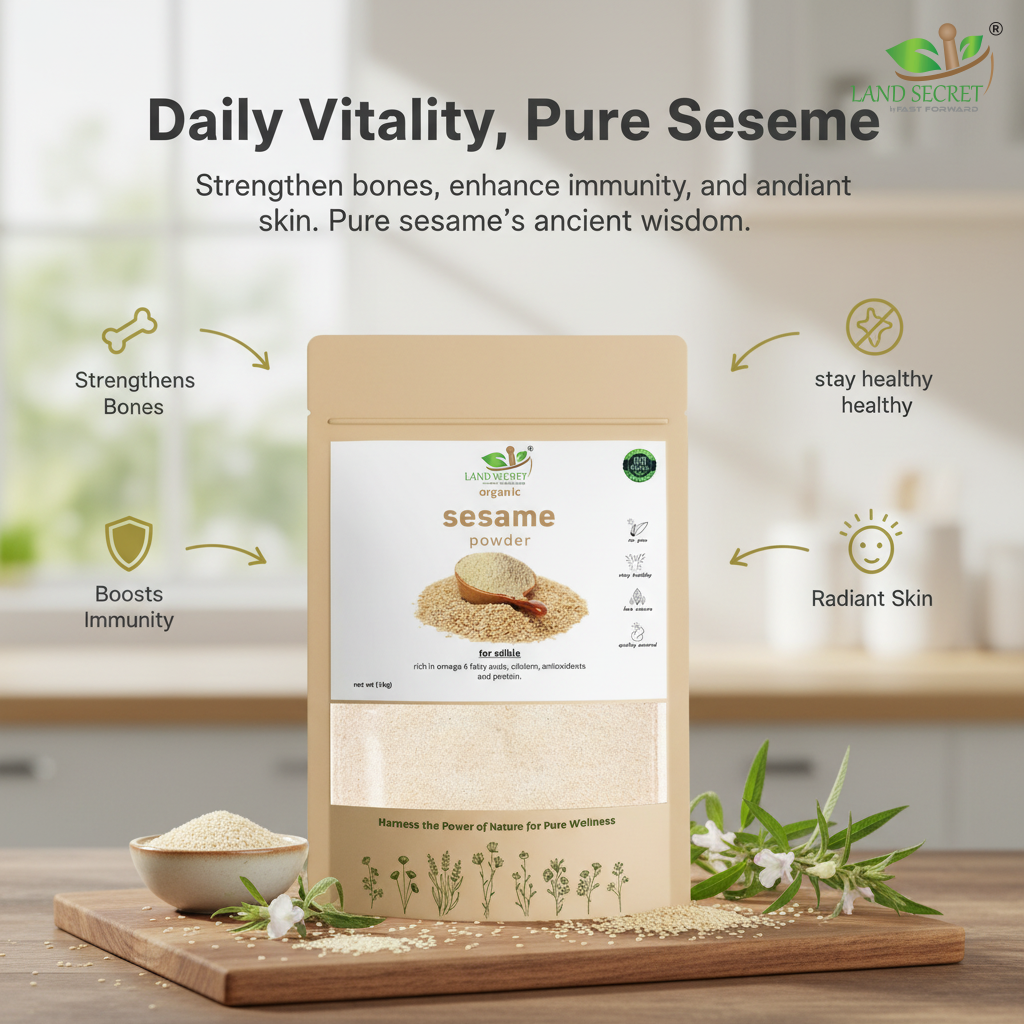 Sesame Powder (Til) – 100% Natural Superfood | Rich in Healthy Fats, Plant Protein & B Vitamins