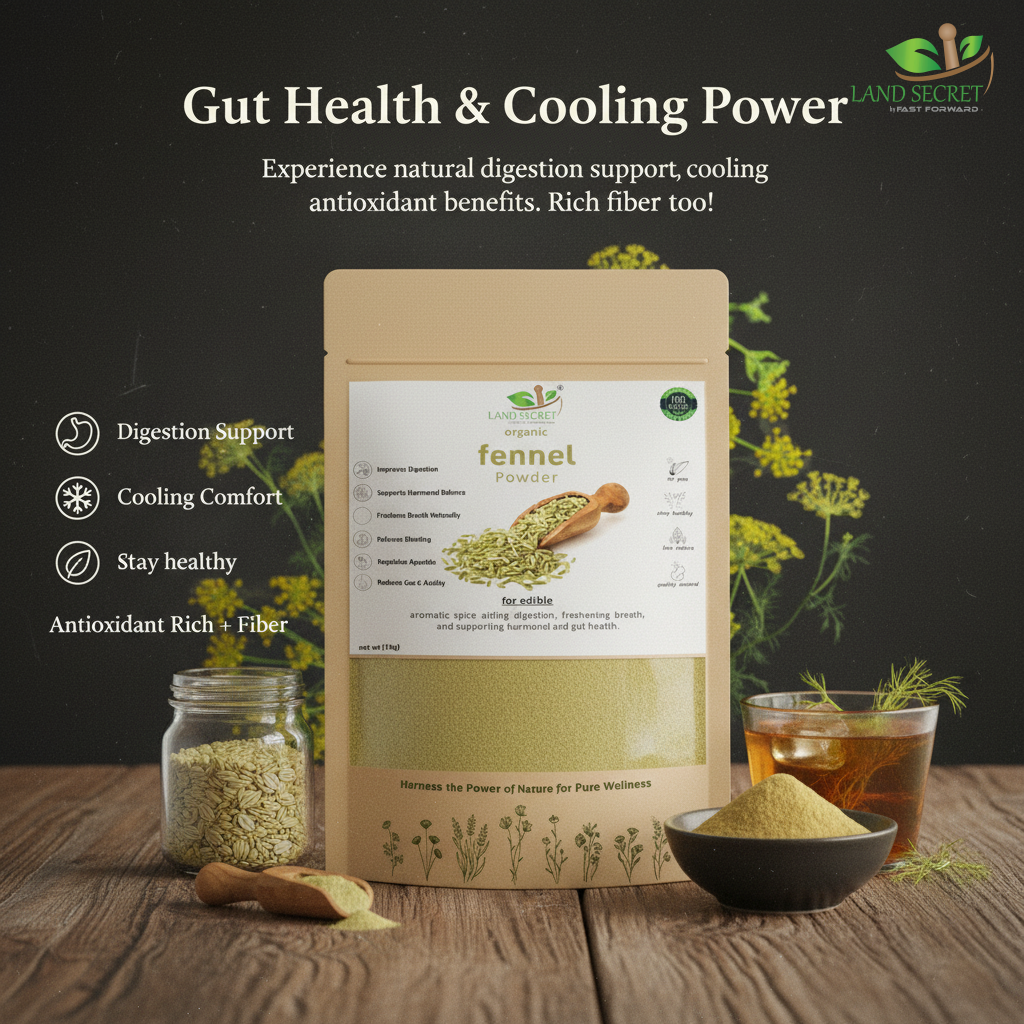 Saunf Powder (Fennel) | Natural Digestive Aid | Cooling Relief | Rich in Fiber & Antioxidants | 100% Pure