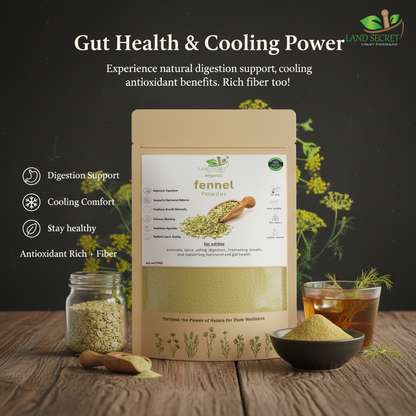 Saunf Powder (Fennel) | Natural Digestive Aid | Cooling Relief | Rich in Fiber & Antioxidants | 100% Pure