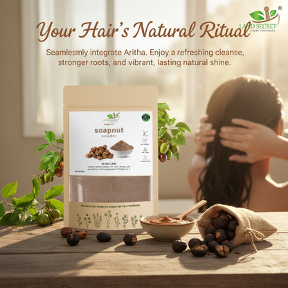 Aritha Powder (Soapnut / Sapindus Laurifolia) – 100% Natural Hair Cleanser for Silky, Shiny & Healthy Hair