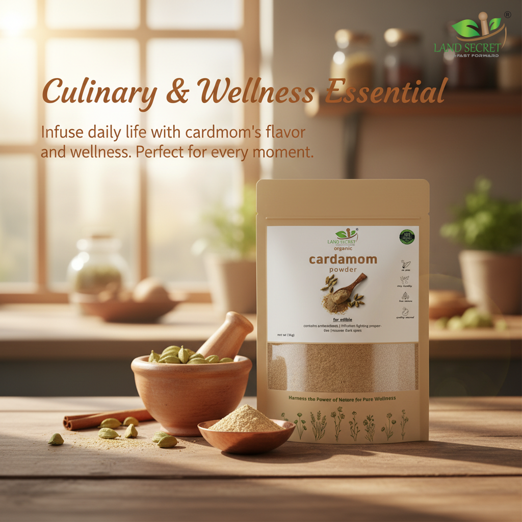 Cardamom Powder – 100% Pure Elaichi | Aromatic Spice for Flavorful Cooking, Fresh Breath & Improved Digestion