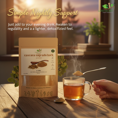 Cascara Sagrada Extract Powder – 100% Natural Herbal Laxative | Supports Digestive Health & Regularity