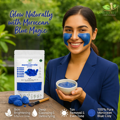 Land Secret Pure Moroccan Beauty Essentials– Natural Skin Brightening & Detoxifying Mask for Face & Body