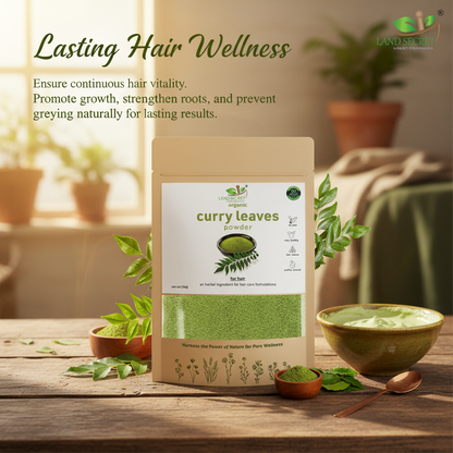 Curry Leaf Powder – 100% Natural Hair Care Formula | Promotes Hair Growth, Strengthens Roots & Prevents Premature Greying