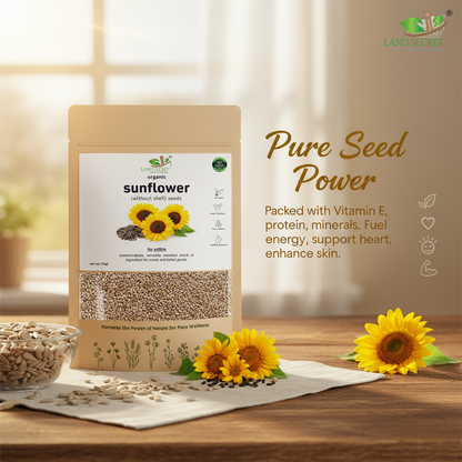 Premium Sunflower Seeds (Without Shell) – Ready-to-Eat Superfood Rich in Protein, Fiber, Healthy Fats, Antioxidants, Vitamins & Minerals