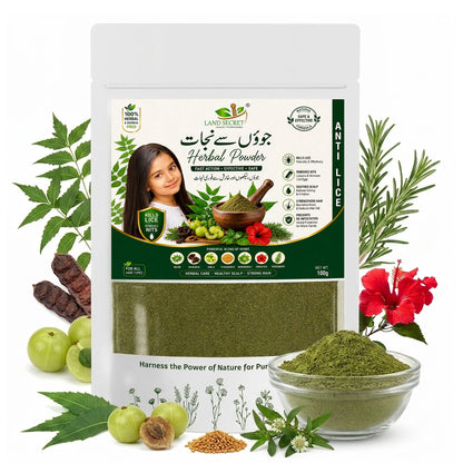 Land Secret Advanced Anti Lice Herbal Powder – Fast Action, Chemical-Free Formula