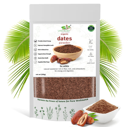 Dates Powder | Natural Energy Booster & Sweetener | Rich in Iron & Fiber | 100% Pure for Kids & Fitness