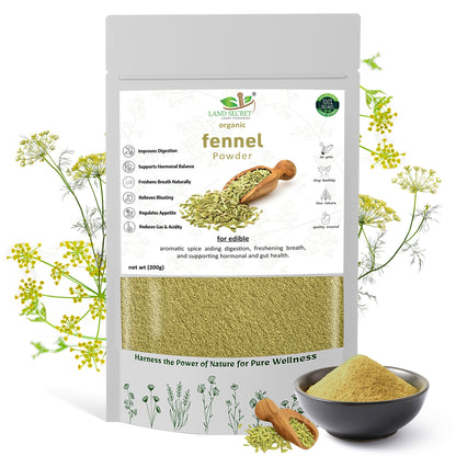 Saunf Powder (Fennel) | Natural Digestive Aid | Cooling Relief | Rich in Fiber & Antioxidants | 100% Pure
