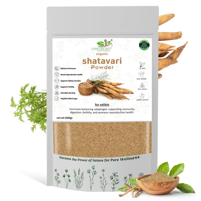 Shatavari Powder – Pure Ayurvedic Supplement for Women’s Hormonal Balance, Immunity & Fertility Support
