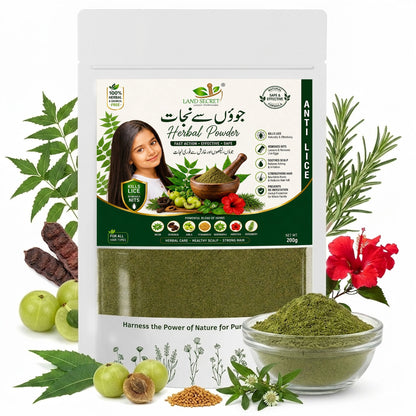 Land Secret Advanced Anti Lice Herbal Powder – Fast Action, Chemical-Free Formula