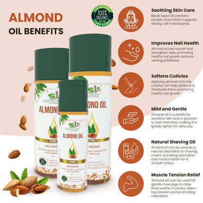 Sweet Almond Oil - Nourishing Organic Oil for Skin & Hair