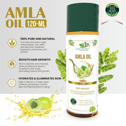 Amla Oil – 100% Pure & Natural Hair Oil for Stronger, Thicker Hair Growth & Scalp Nourishment