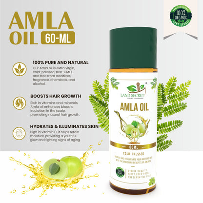 Amla Oil – 100% Pure & Natural Hair Oil for Stronger, Thicker Hair Growth & Scalp Nourishment