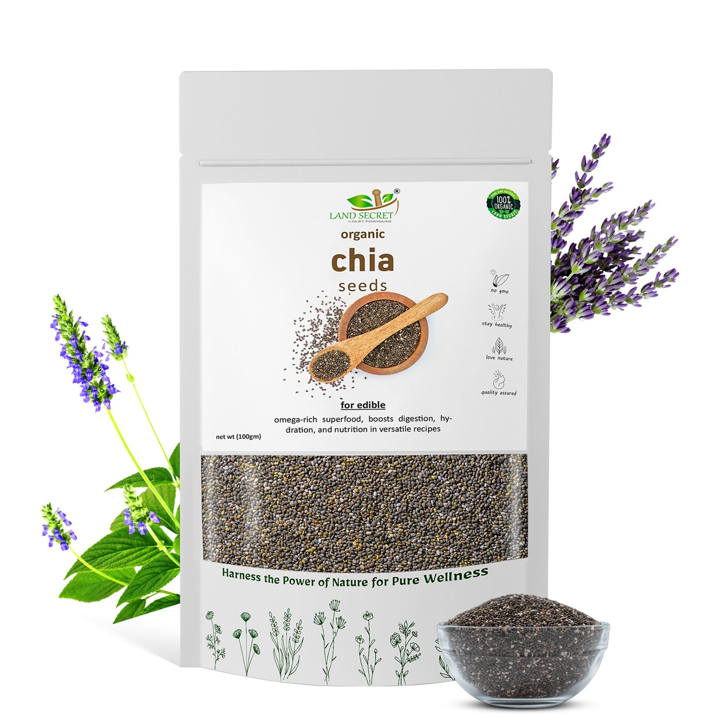 Premium Chia Seeds – Superfood Rich in Omega-3, Fiber & Antioxidants