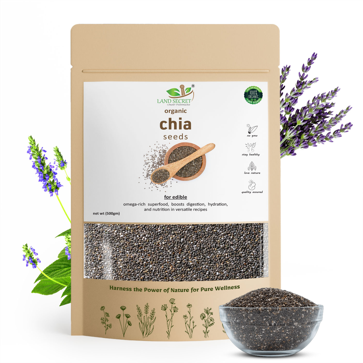 Premium Chia Seeds – Superfood Rich in Omega-3, Fiber & Antioxidants